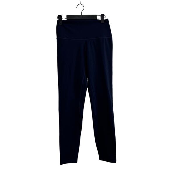 NWOT Women's Soft Navy Blue High Waist Leggings Large - Picture 1 of 8